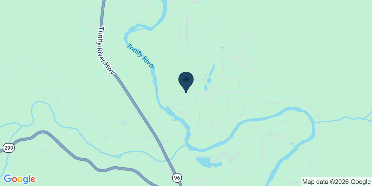Map showing Willow Creek, Humboldt County, CA