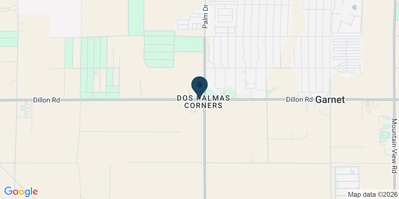 Map showing Desert Hot Springs, Riverside County, CA