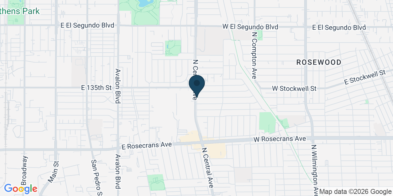 Map showing Los Angeles County, CA