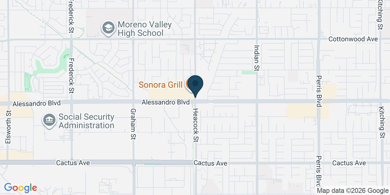 Map showing Riverside County, CA