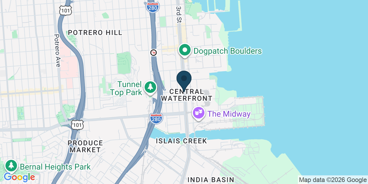 Map showing San Francisco, San Francisco County, CA