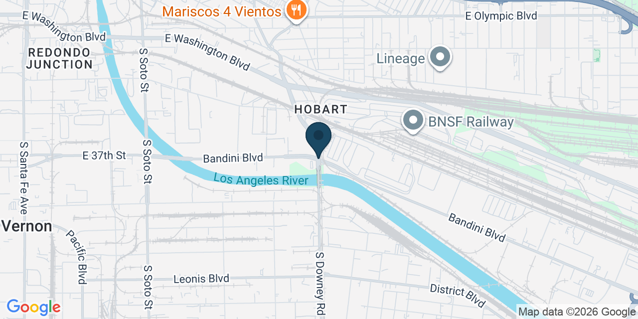 Map showing Los Angeles County, CA