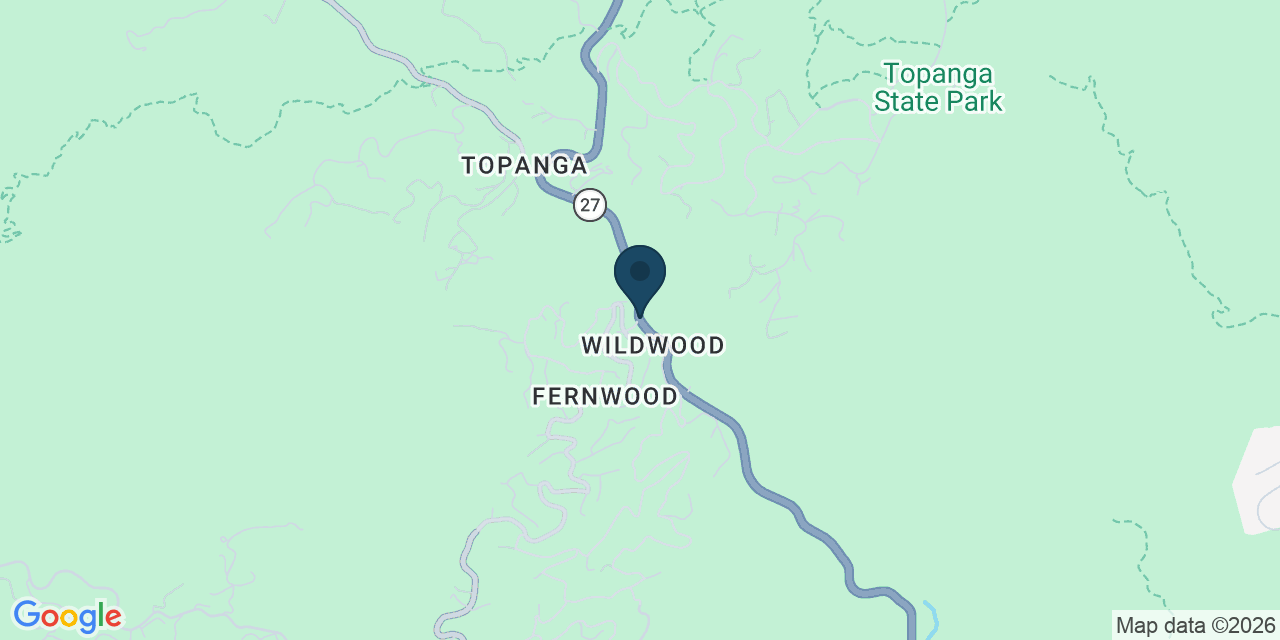 Map showing Topanga, Los Angeles County, CA