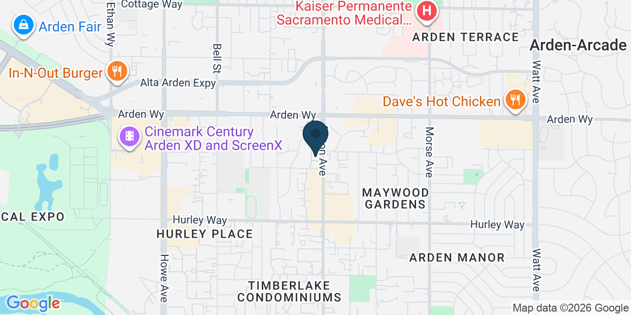 Map showing Sacramento, Sacramento County, CA