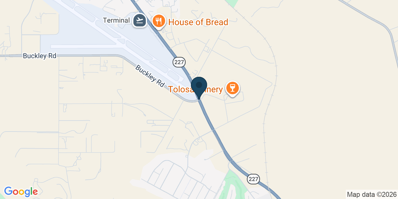 Map showing San Luis Obispo County, CA