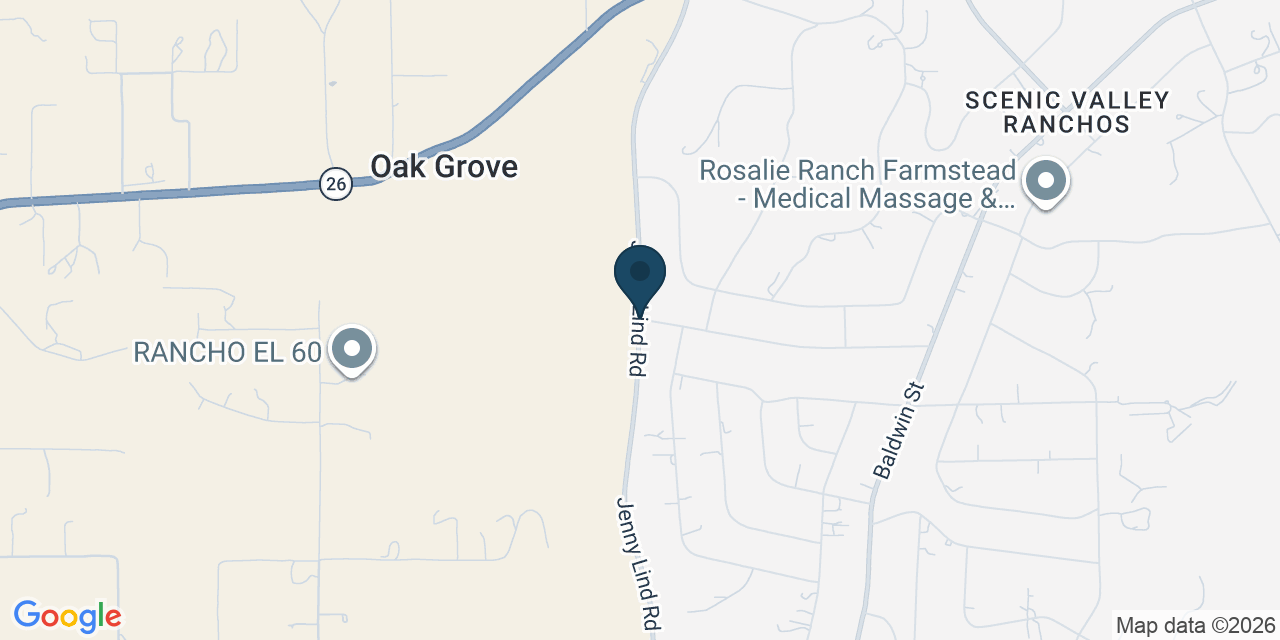 Map showing Rancho Calaveras, Calaveras County, CA