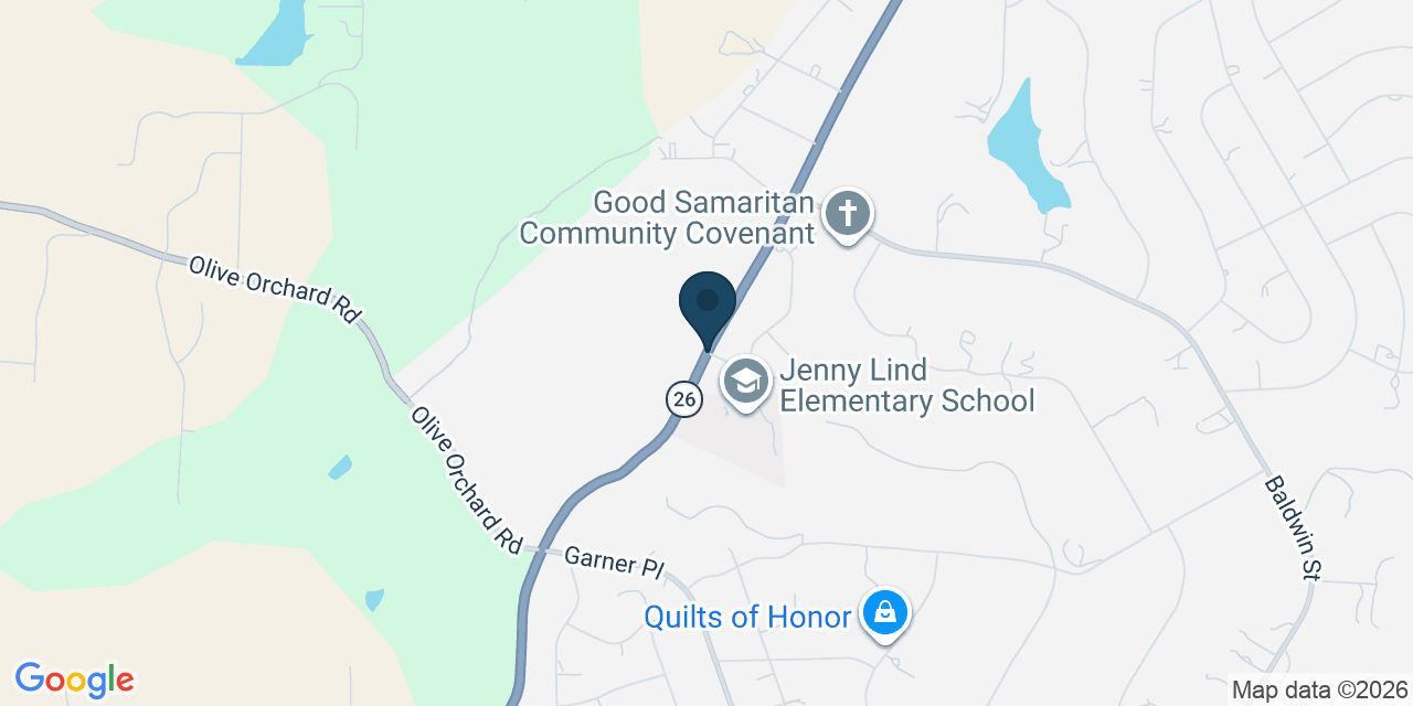 Map showing Calaveras County, CA