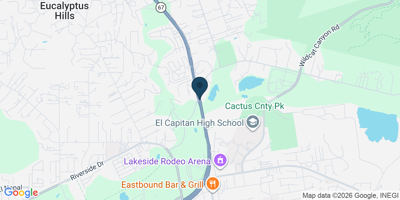 Map showing San Diego County, CA