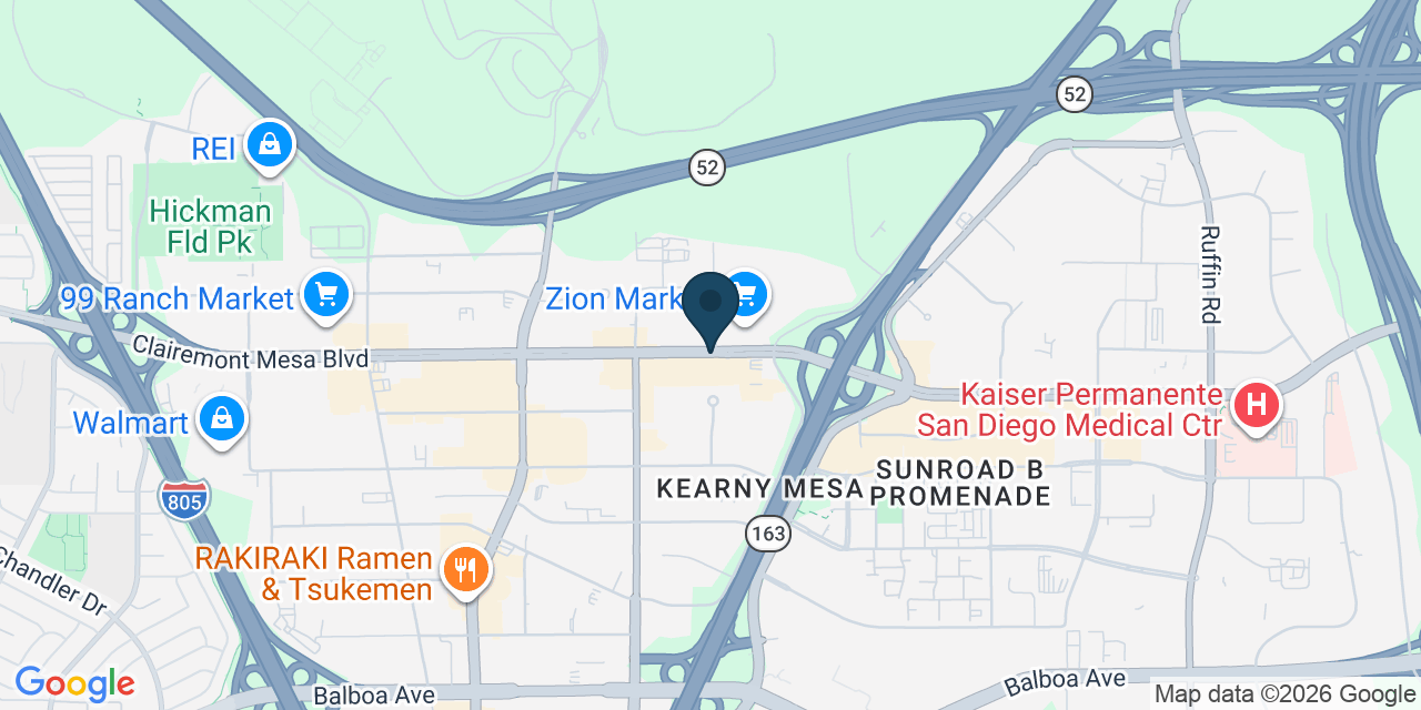 Map showing San Diego, San Diego County, CA