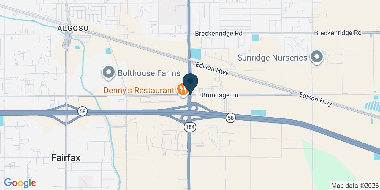 Map showing Oakridge, Kern County, CA
