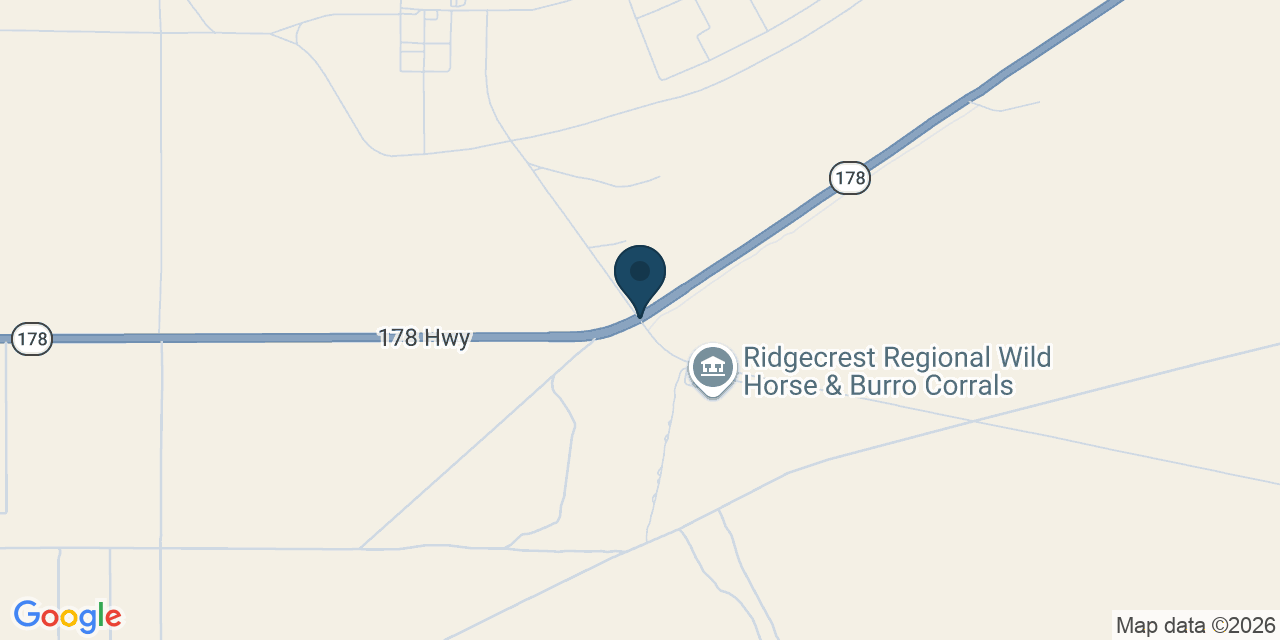 Map showing San Bernardino County, CA
