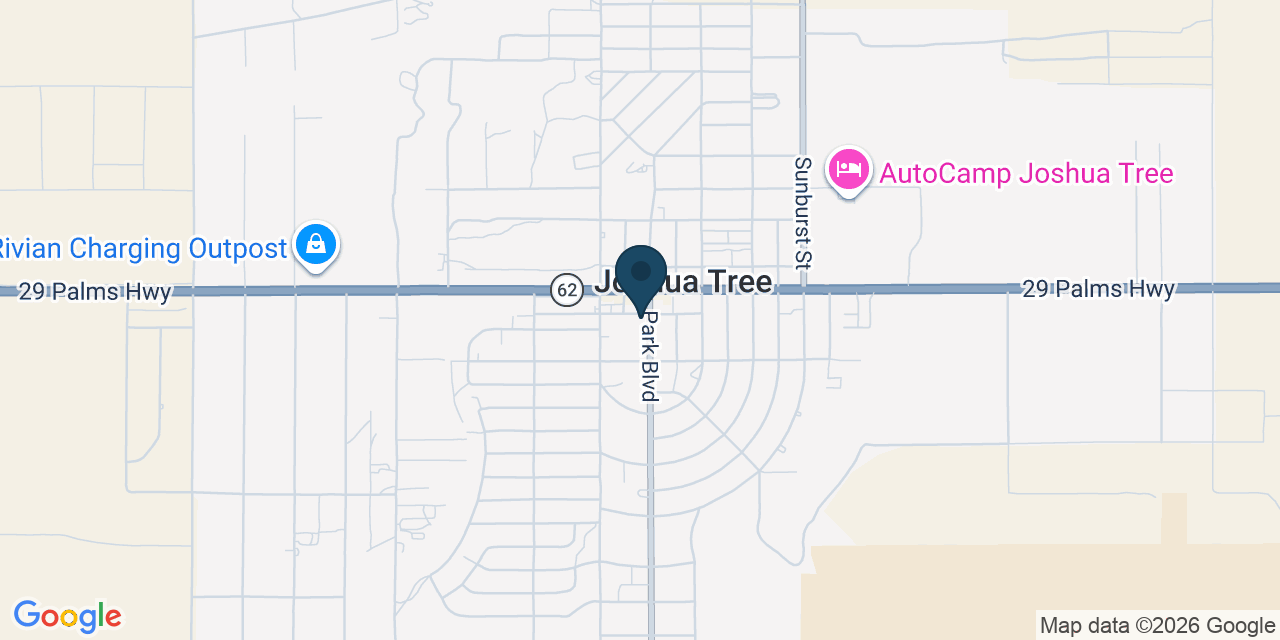 Map showing Joshua Tree, San Bernardino County, CA