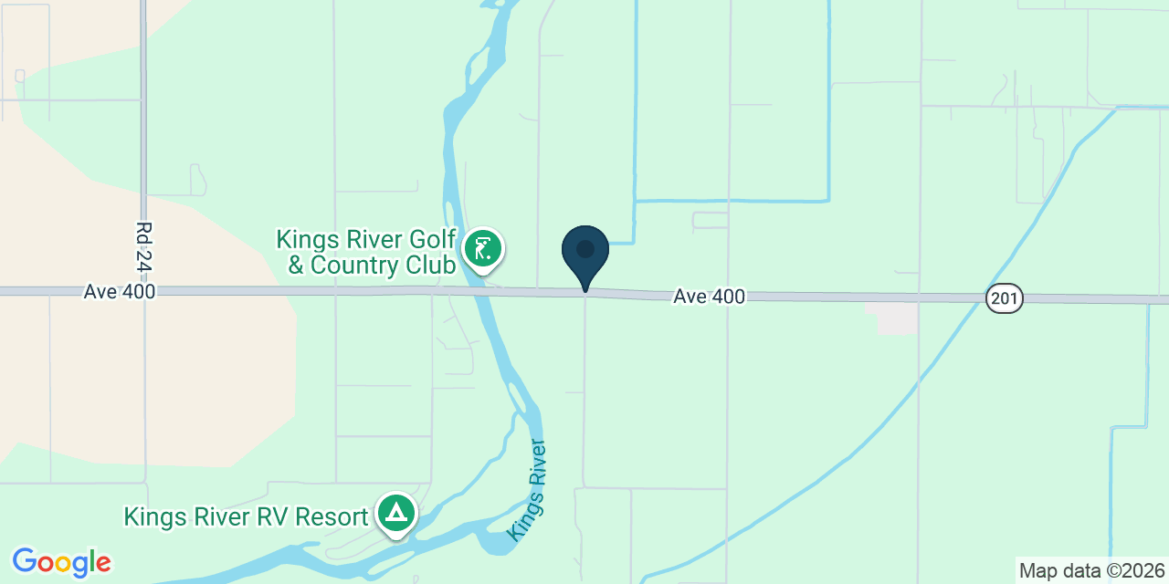 Map showing Tulare County, CA