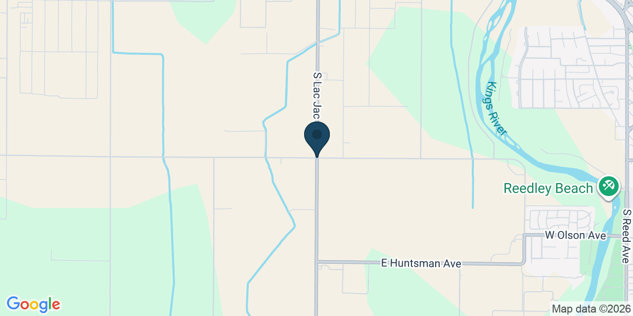 Map showing Fresno County, CA