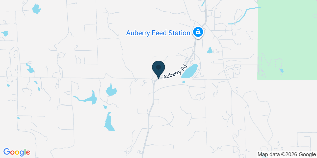 Map showing Auberry, Fresno County, CA