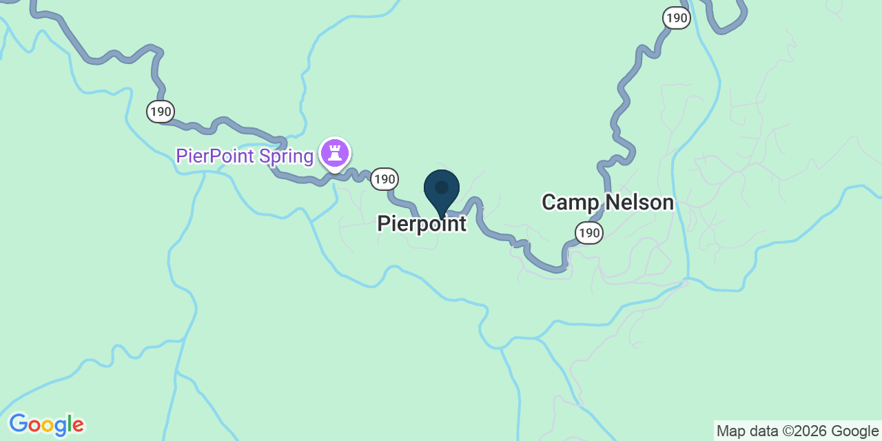 Map showing Springville, Tulare County, CA