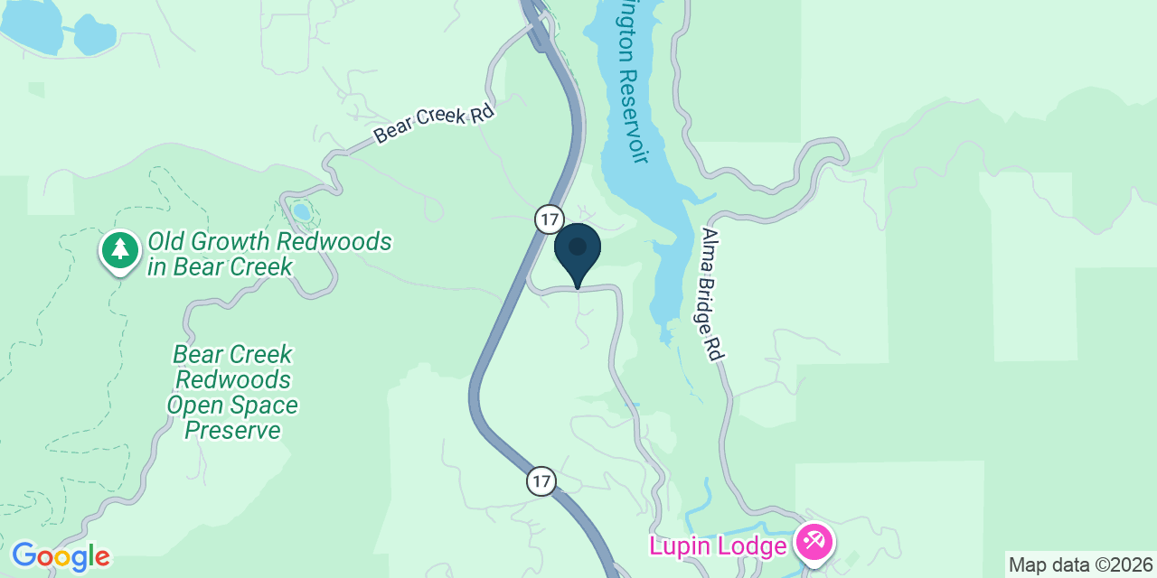 Map showing Santa Clara County, CA