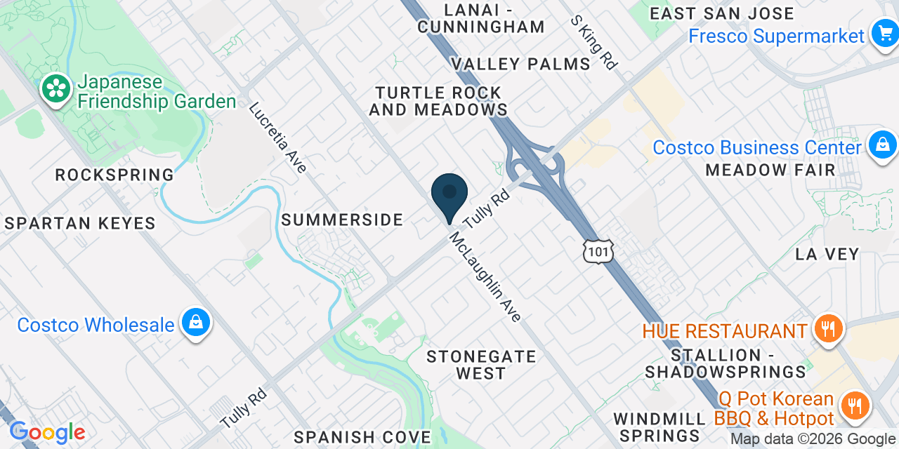 Map showing San Jose, Santa Clara County, CA