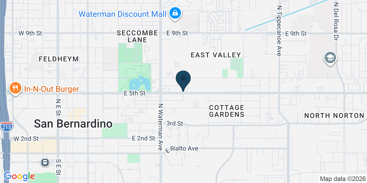 Map showing East Valley, San Bernardino County, CA