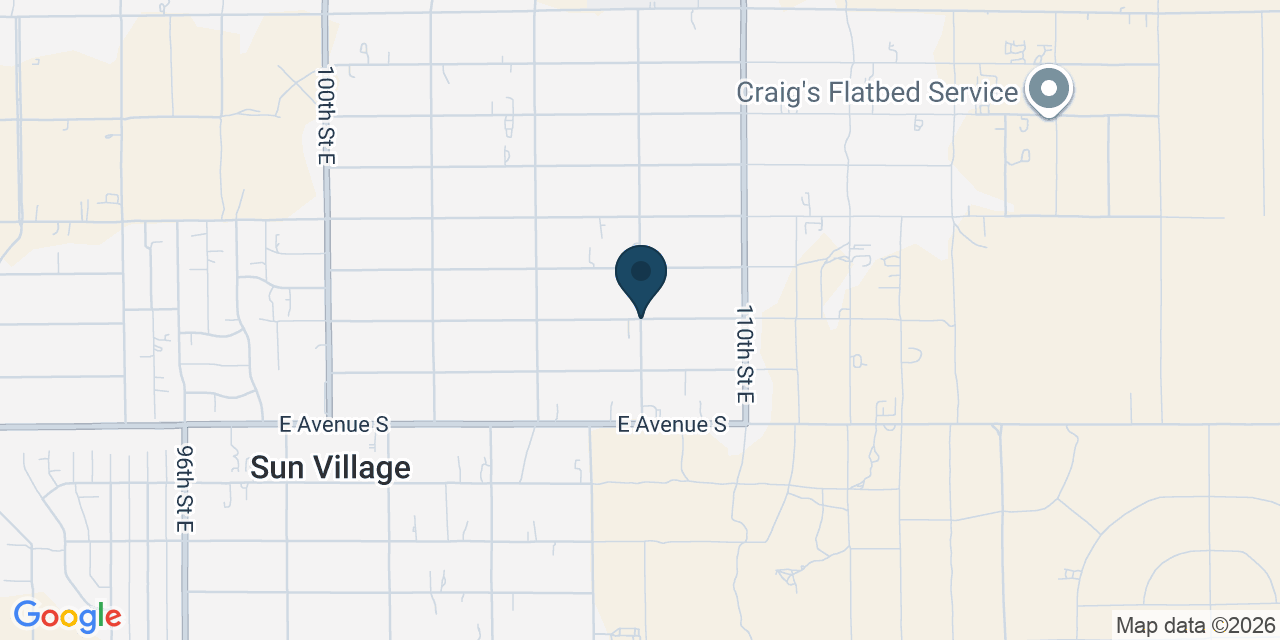 Map showing Sun Village, Los Angeles County, CA