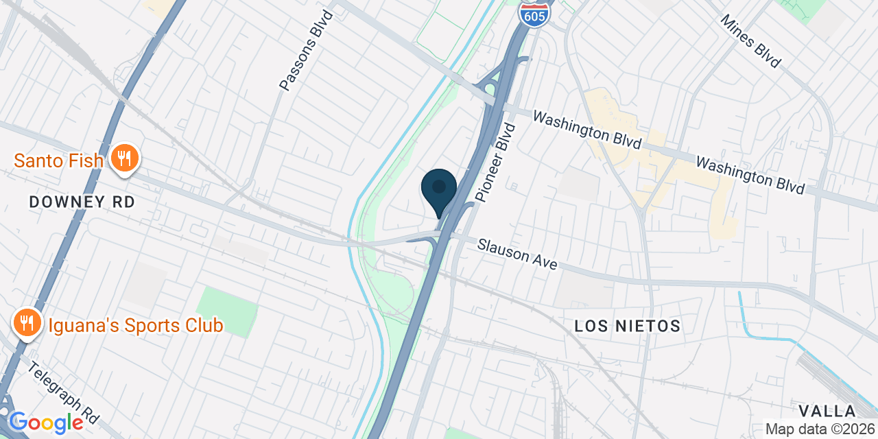 Map showing West Whittier-Los Nietos, Los Angeles County, CA