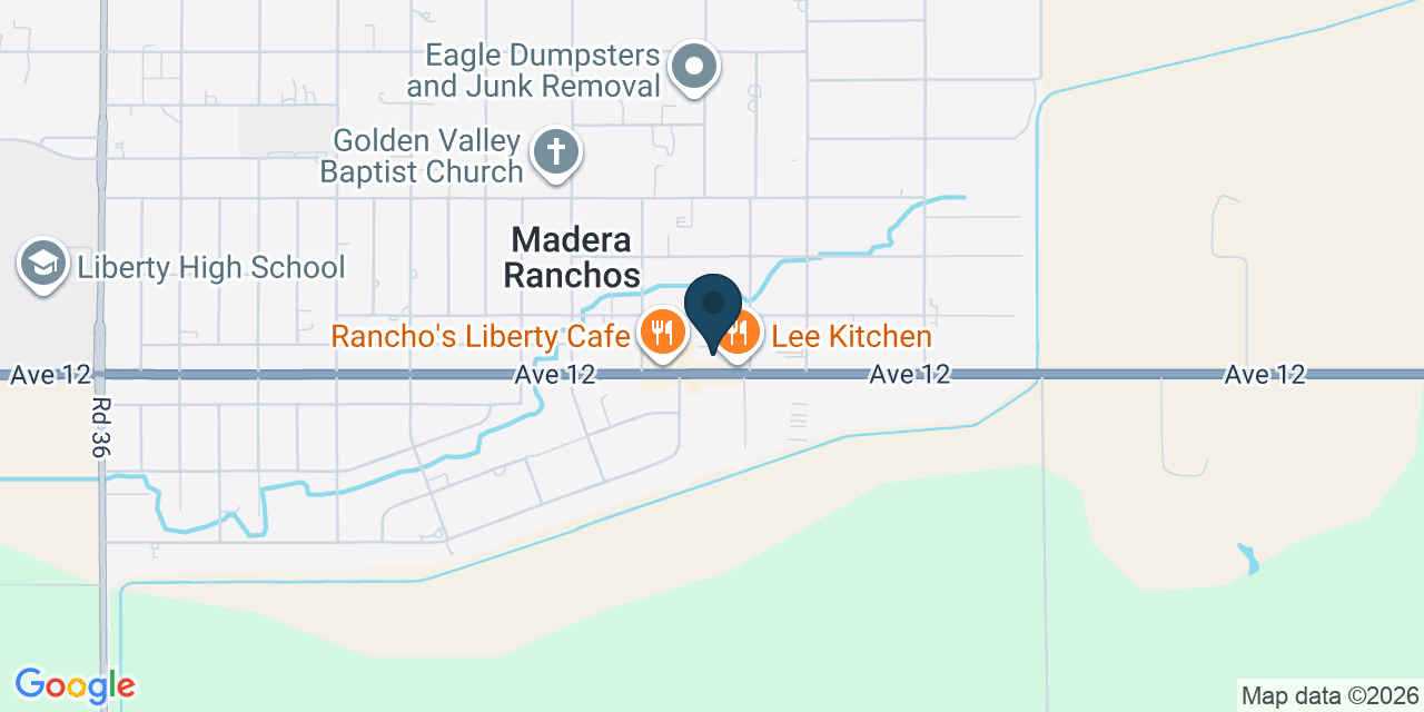 Map showing Madera, Madera County, CA