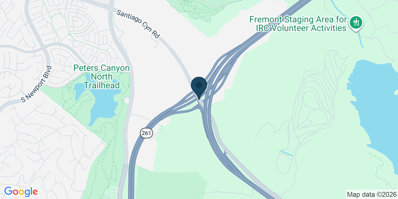Map showing Orange, Orange County, CA