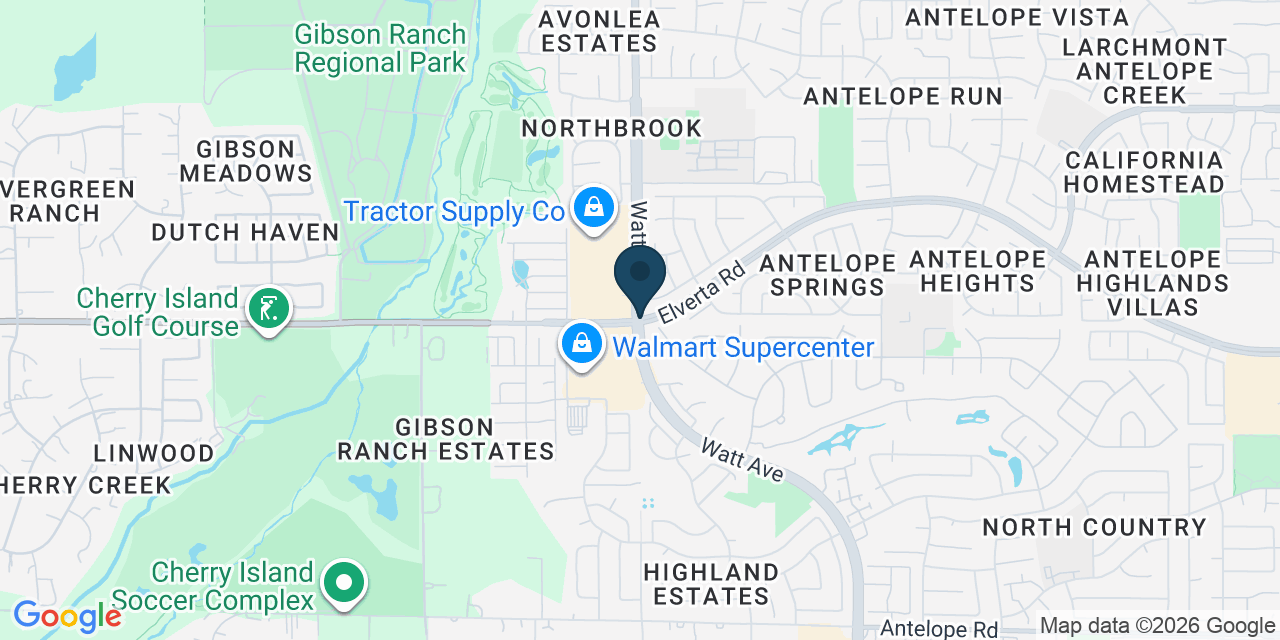 Map showing Antelope, Sacramento County, CA