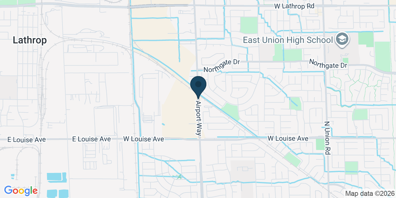 Map showing San Joaquin County, CA
