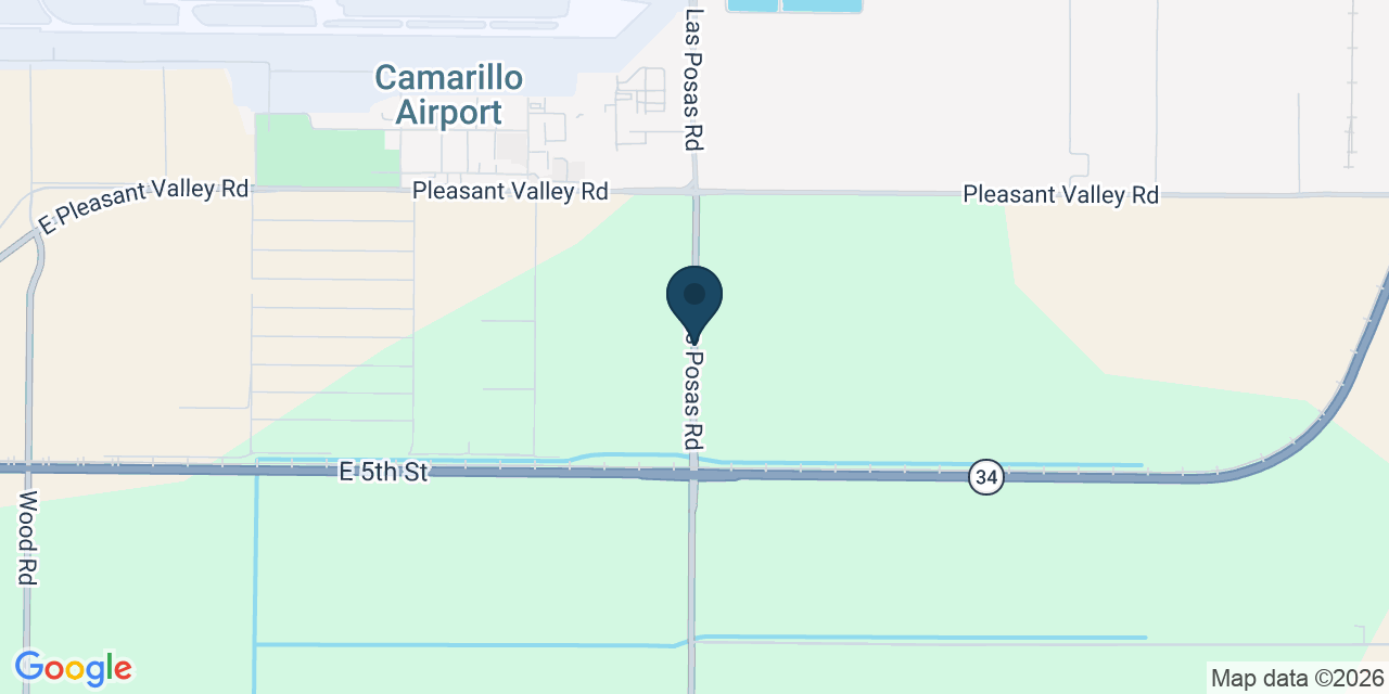 Map showing Ventura County, CA