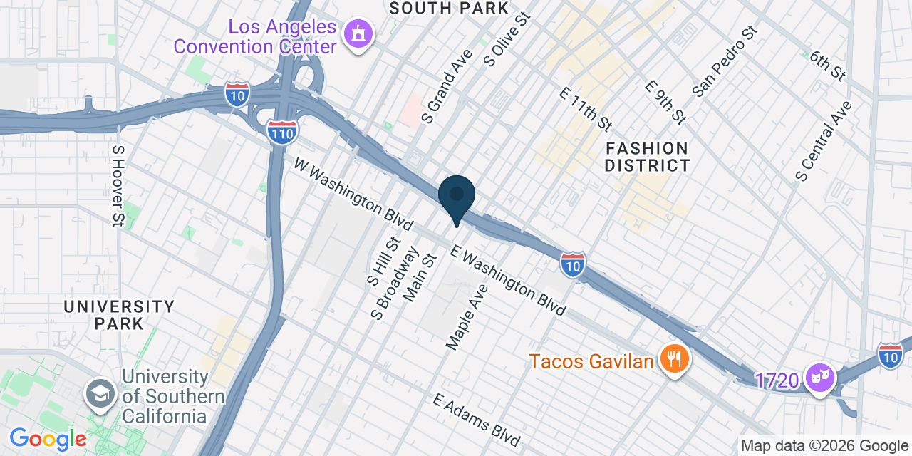 Map showing Los Angeles, Los Angeles County, CA