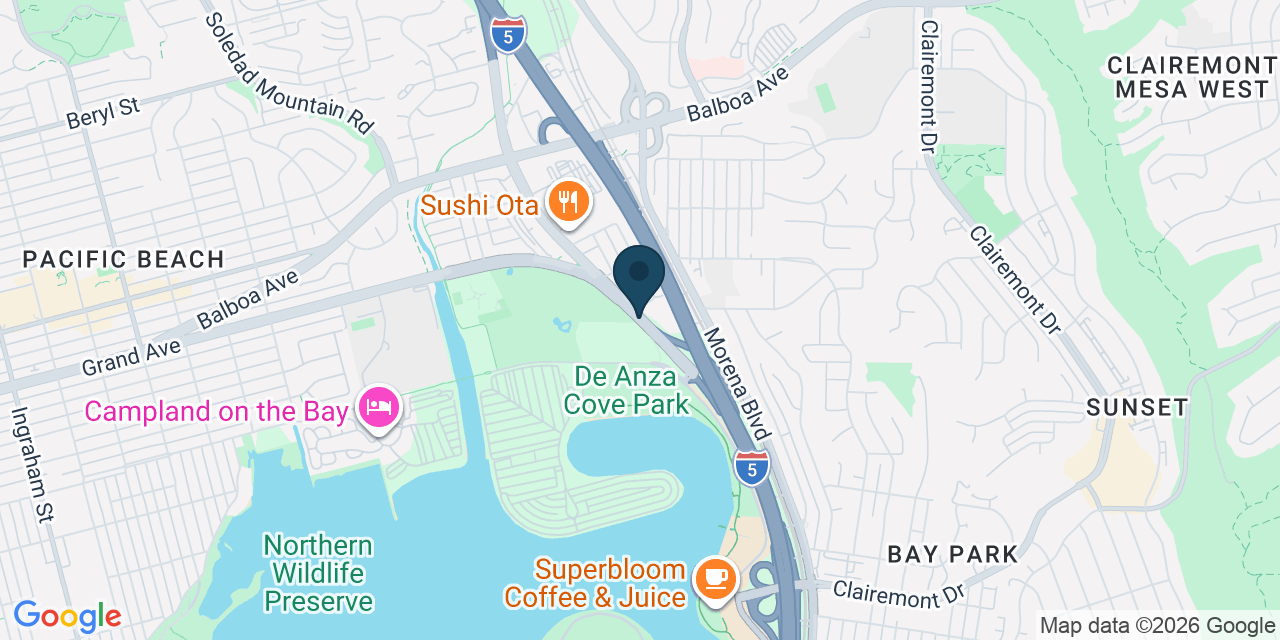 Map showing San Diego, San Diego County, CA