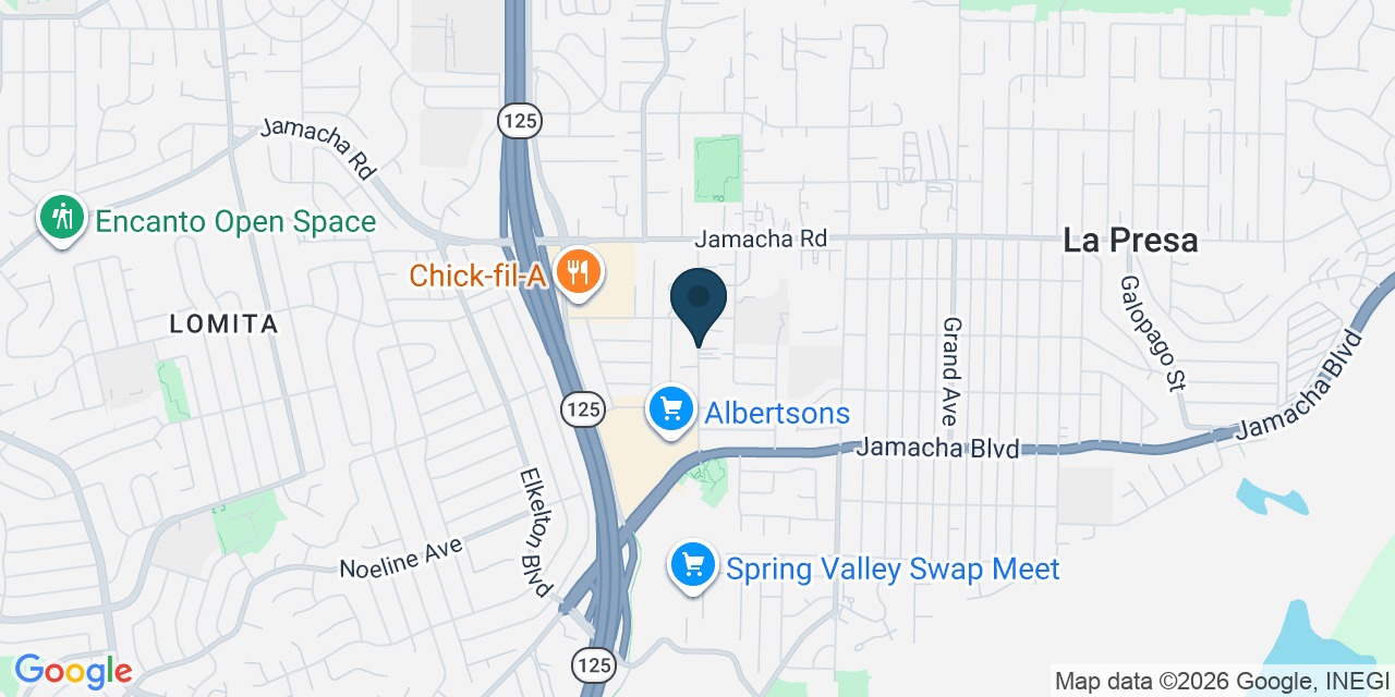 Map showing La Presa, San Diego County, CA