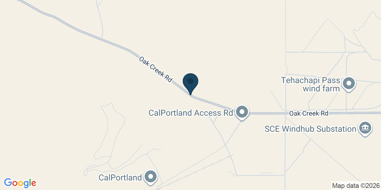 Map showing Kern County, CA