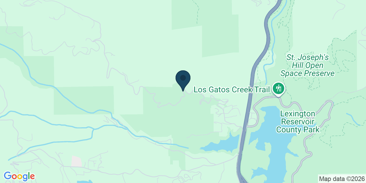 Map showing Los Gatos, Santa Clara County, CA