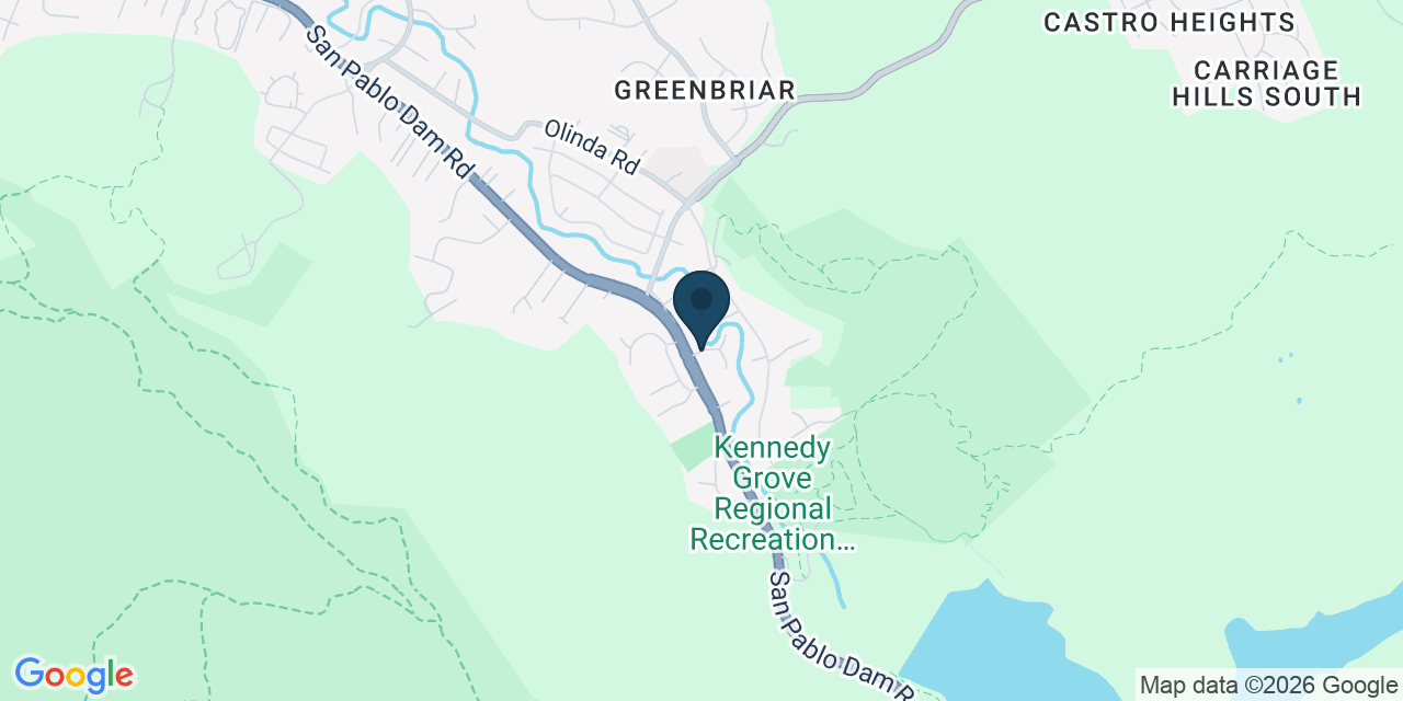 Map showing El Sobrante, Contra Costa County, CA