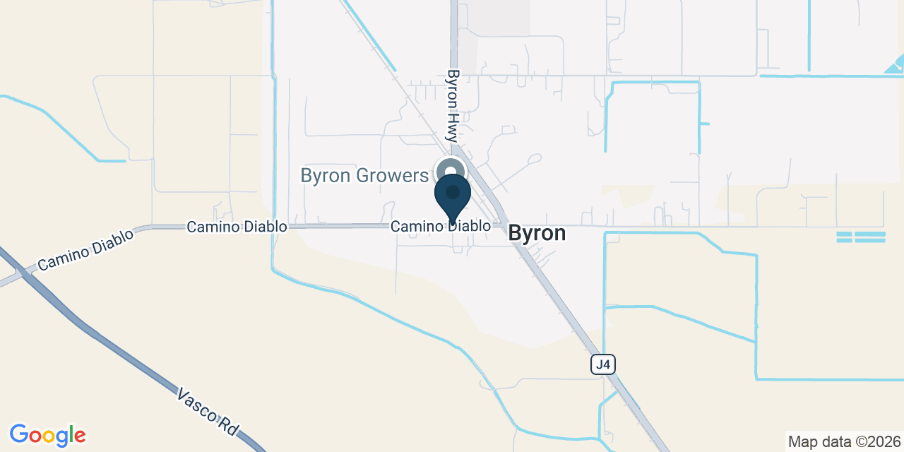 Map showing Byron, Contra Costa County, CA