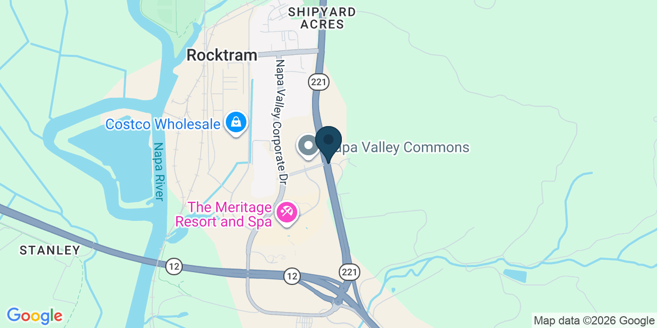 Map showing Napa County, CA