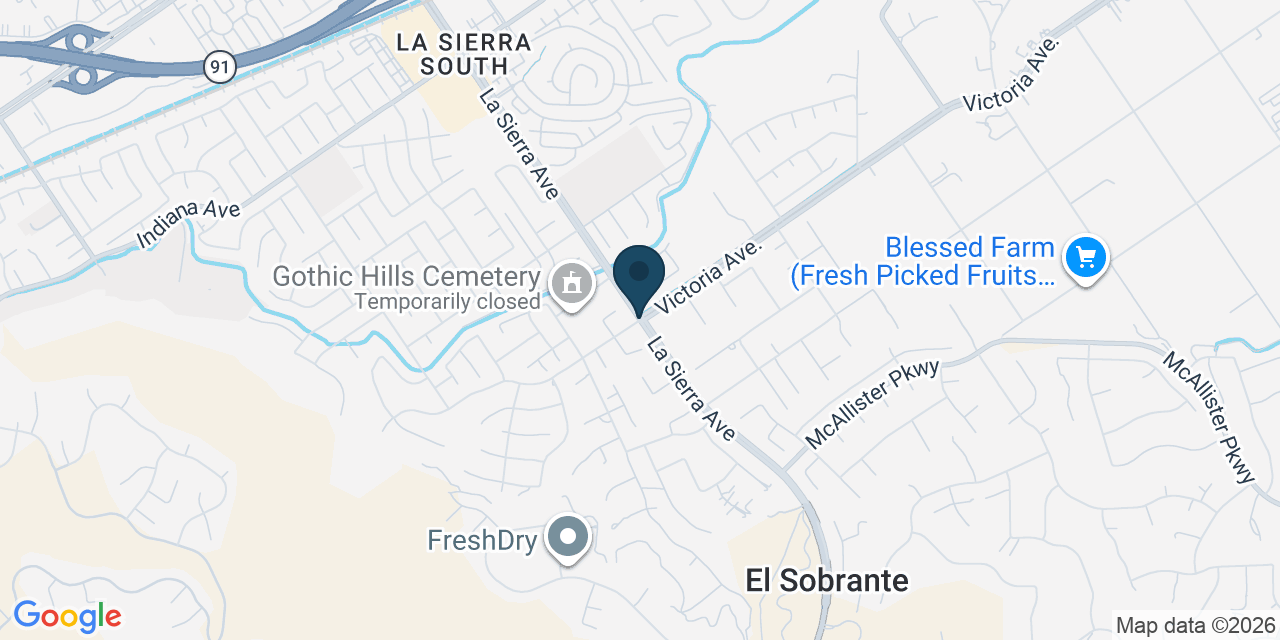 Map showing El Sobrante, Riverside County, CA