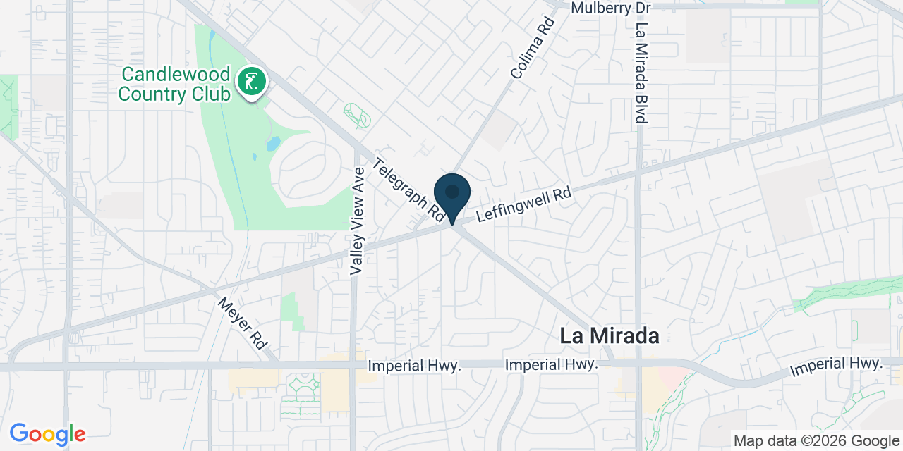 Map showing South Whittier, Los Angeles County, CA