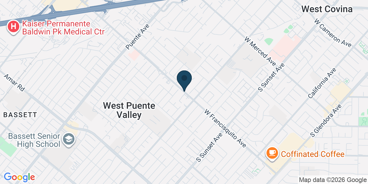 Map showing Los Angeles County, CA