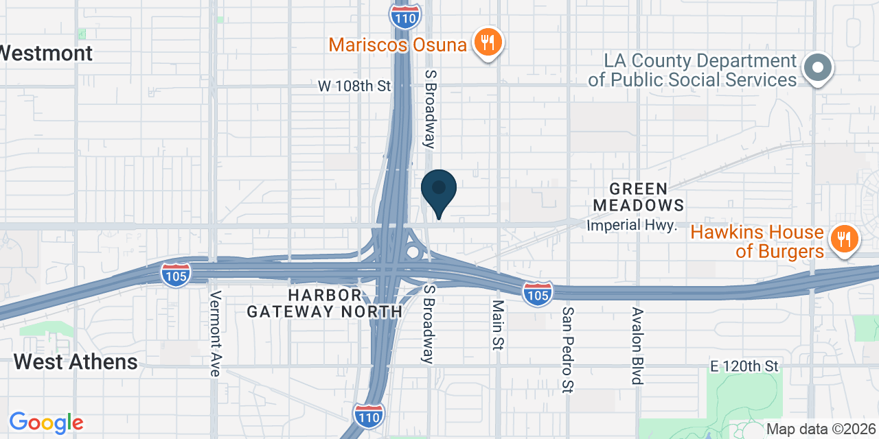 Map showing Los Angeles, Los Angeles County, CA