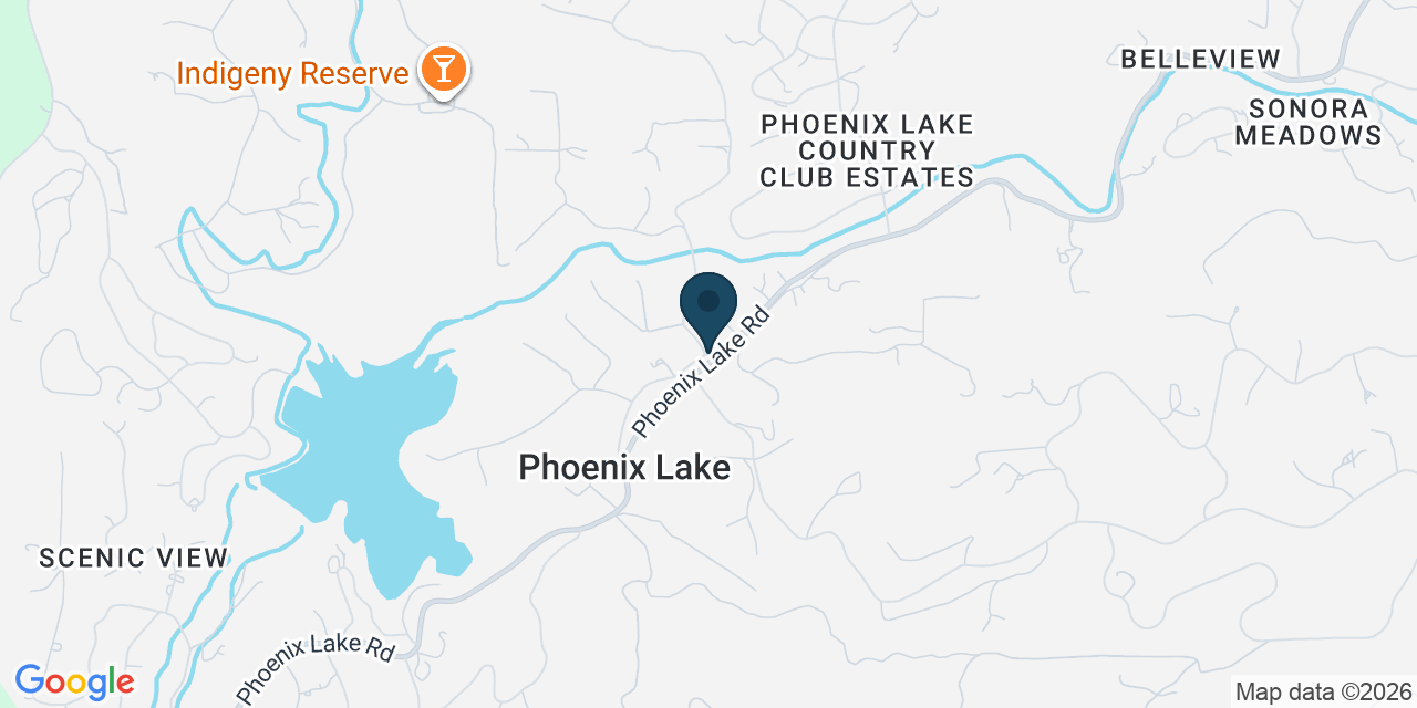 Map showing Tuolumne County, CA