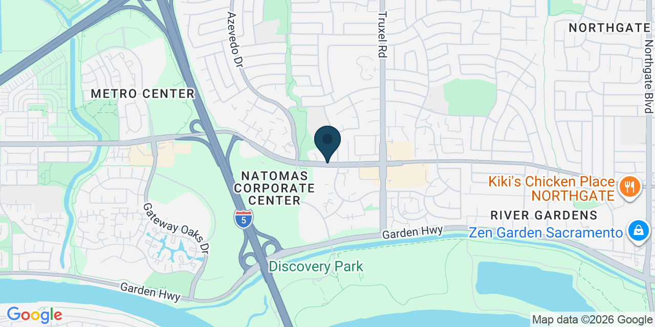 Map showing Sacramento County, CA