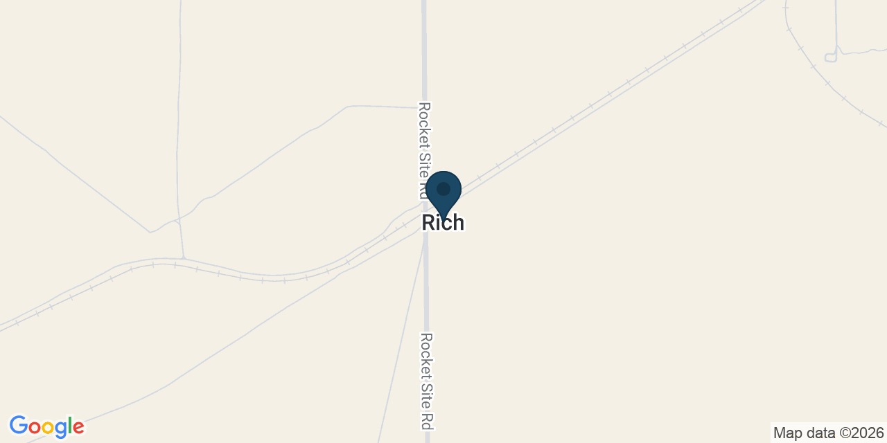 Map showing Rich, Kern County, CA