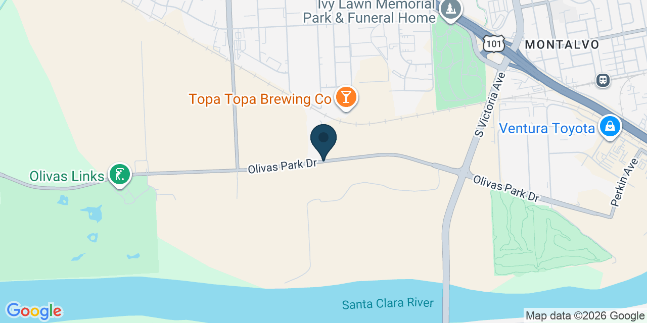 Map showing Ventura, Ventura County, CA