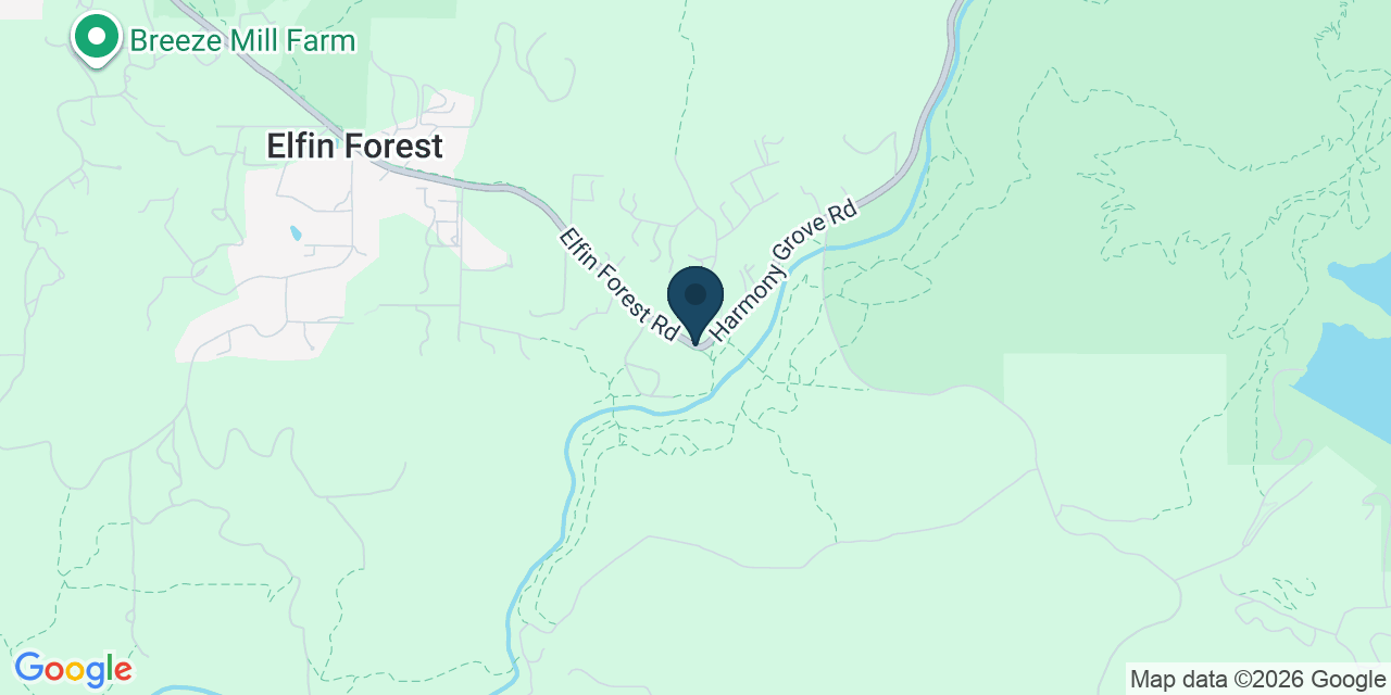 Map showing Elfin Forest, San Diego County, CA