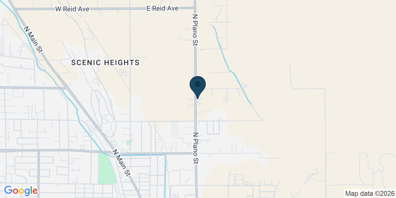Map showing Porterville, Tulare County, CA