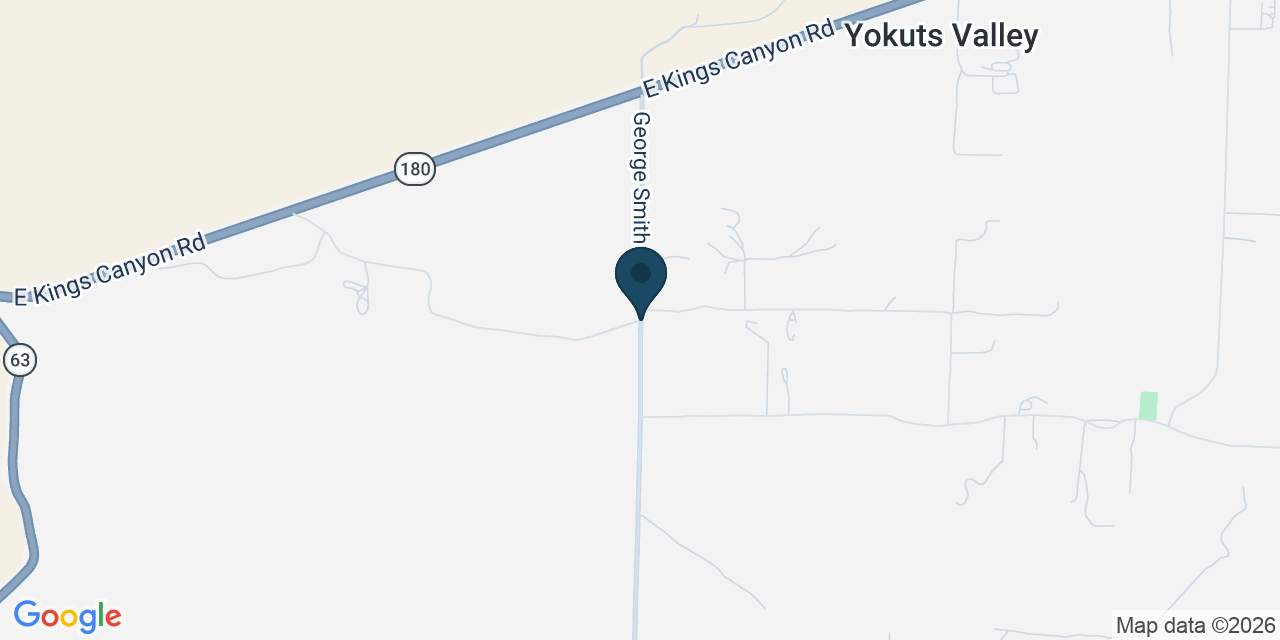 Map showing Yokuts Valley, Fresno County, CA