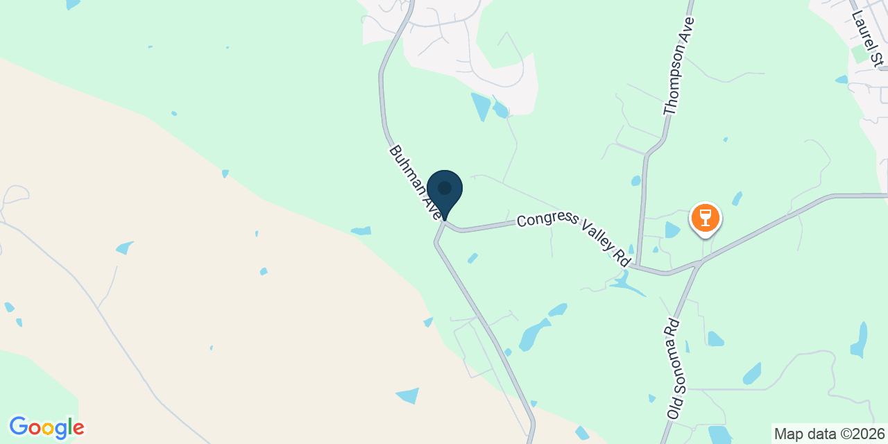 Map showing Napa County, CA